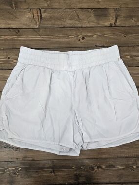 Spyder White and Black Activewear Waistband Top